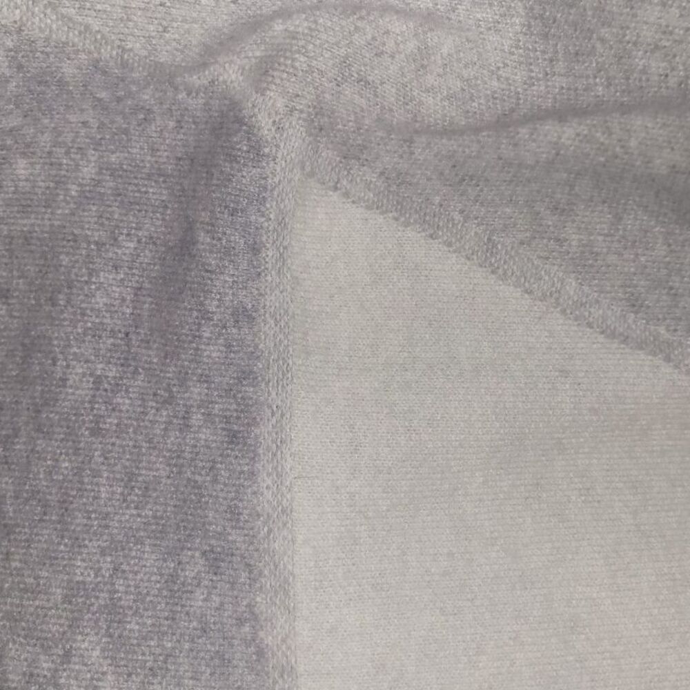 Vince Wool Cashmere Abstract Jacquard Boatneck Sweater Grey Cream S - Picture 7 of 7